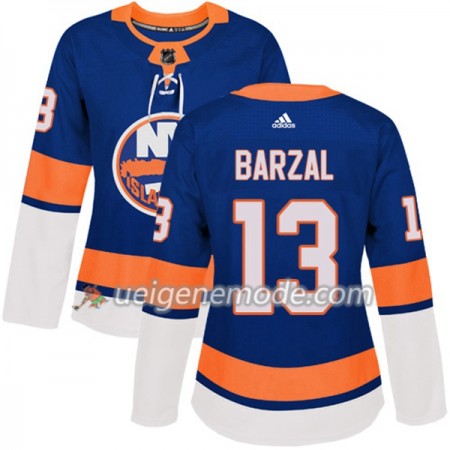 Dame Eishockey New York Islanders Trikot Mathew Barzal 13 Adidas 2017-2018 Blau Authentic